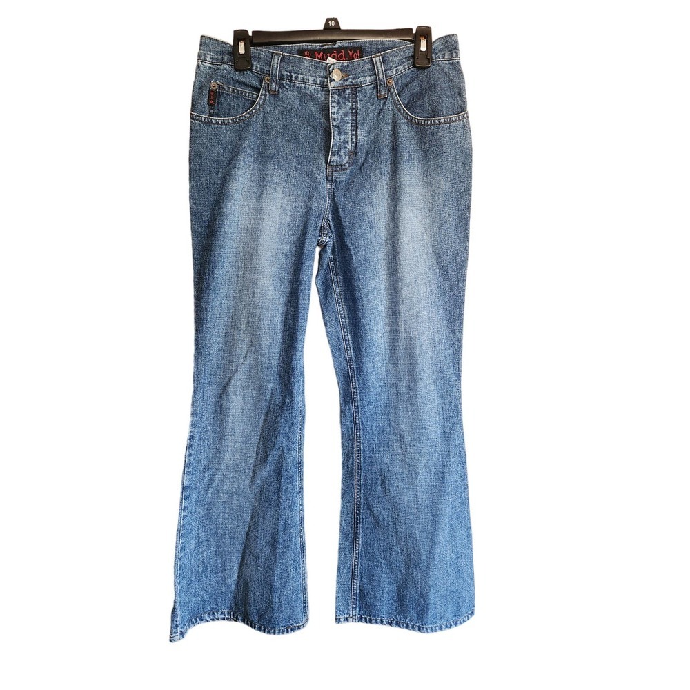 Mudd Yo Low Rise Flare Juniors Jeans Size 11 Vintage Y2K Blue Jeans